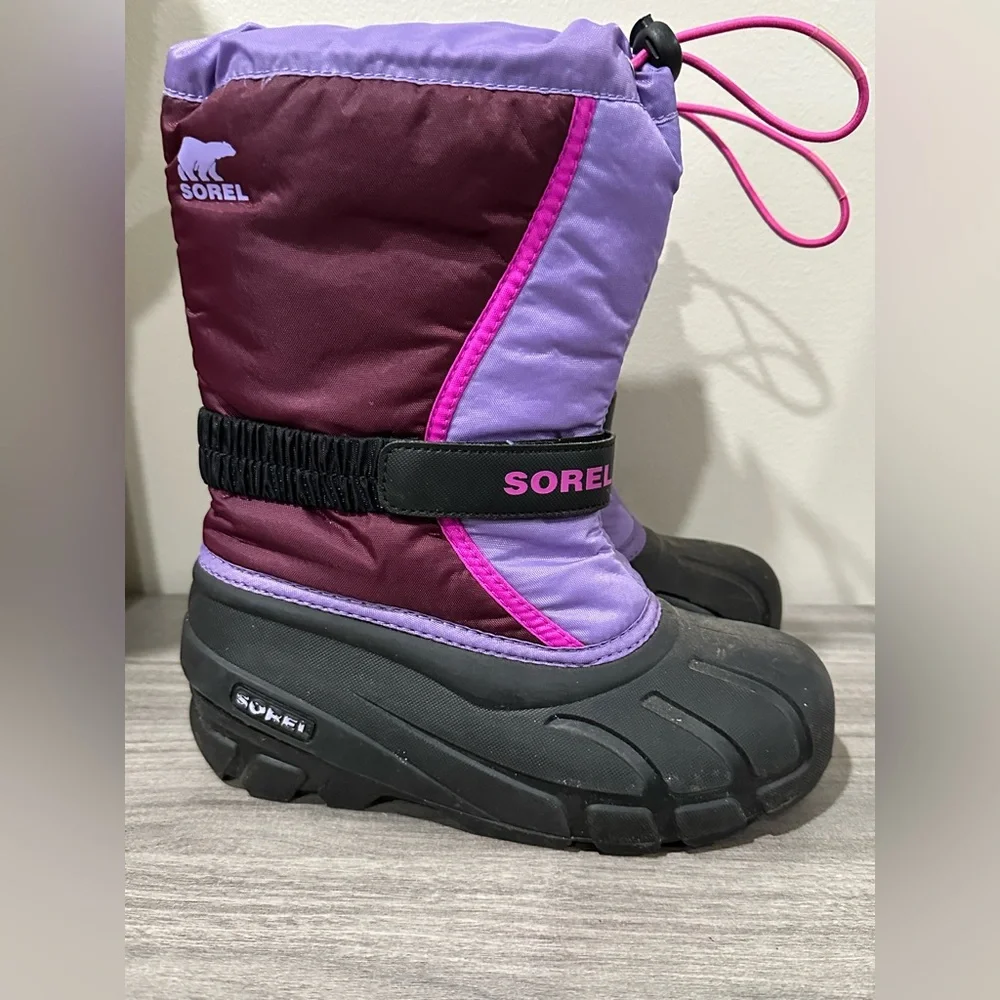 Sorel Kids Purple Maroon Pink Winter Boots